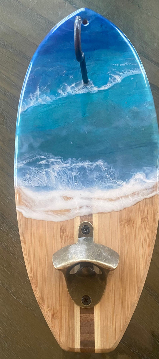 SURFBOARD RING GAME with Bottle opener