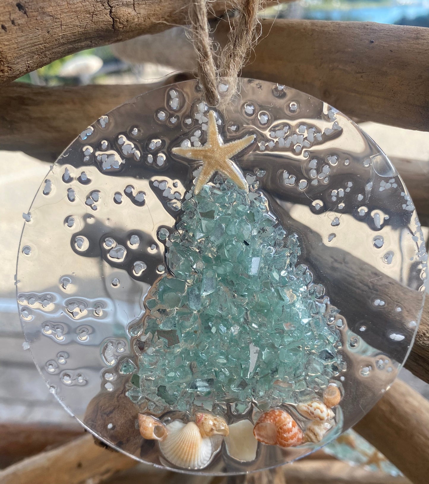 Coastal Suncatcher/Christmas Ornament- SET OF 4