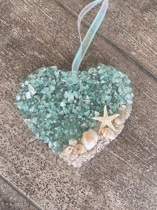 Coastal HEART Sun catcher / Ornament