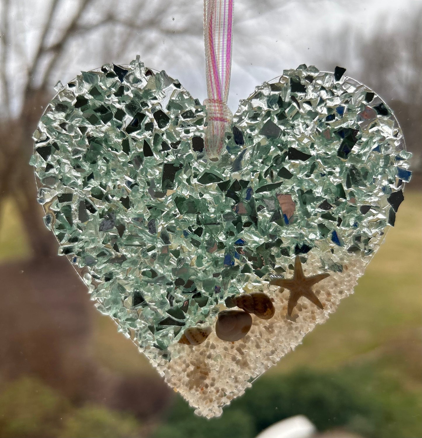 Coastal HEART Sun catcher / Ornament